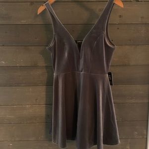 NWT!! Express velvet romper dress